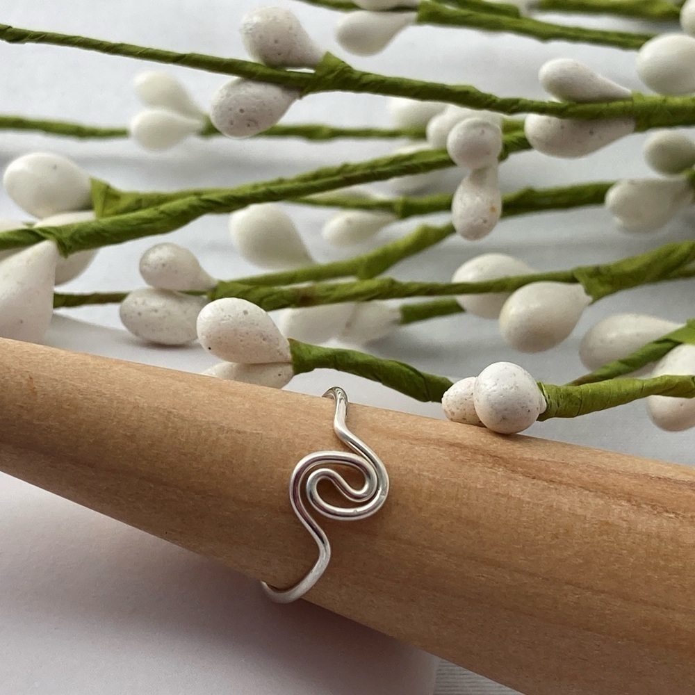 Toe Ring Sterling Yin Yang - Picture 3 of 12